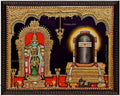 Meenakshi Sundareshwarar Traditional Tanjore Painting