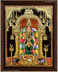 Madurai Meenakshi Amman Tanjore Painting