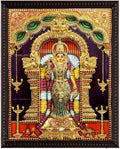 Meenakshi 3D Traditional Tanjore Painting
