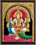 Murugan Peacock Tanjore Painting