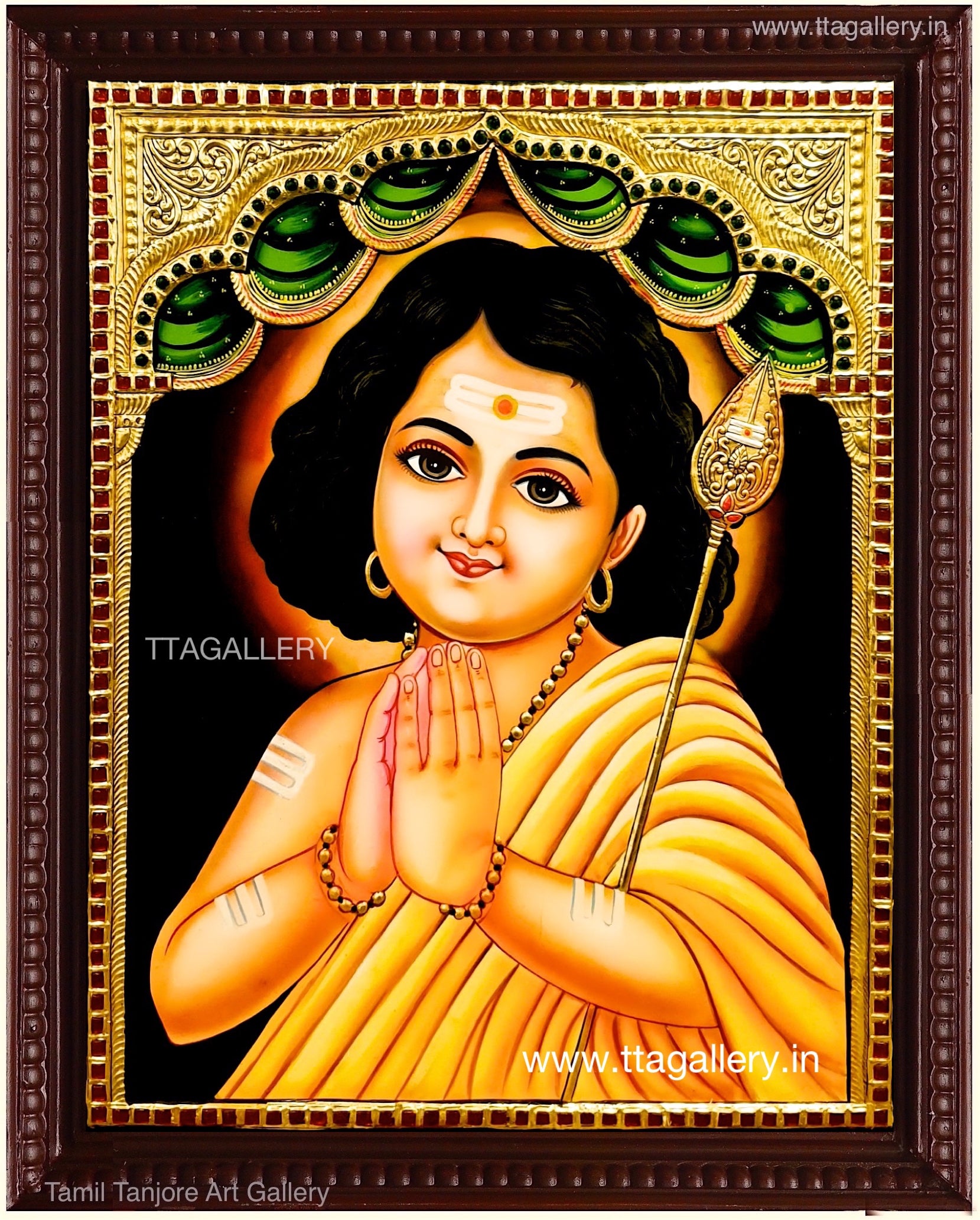 Sri Sakthi Vadivelan Tanjore Painting