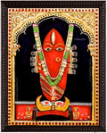 Linga Bhairavi Traditional Tanjore Painting