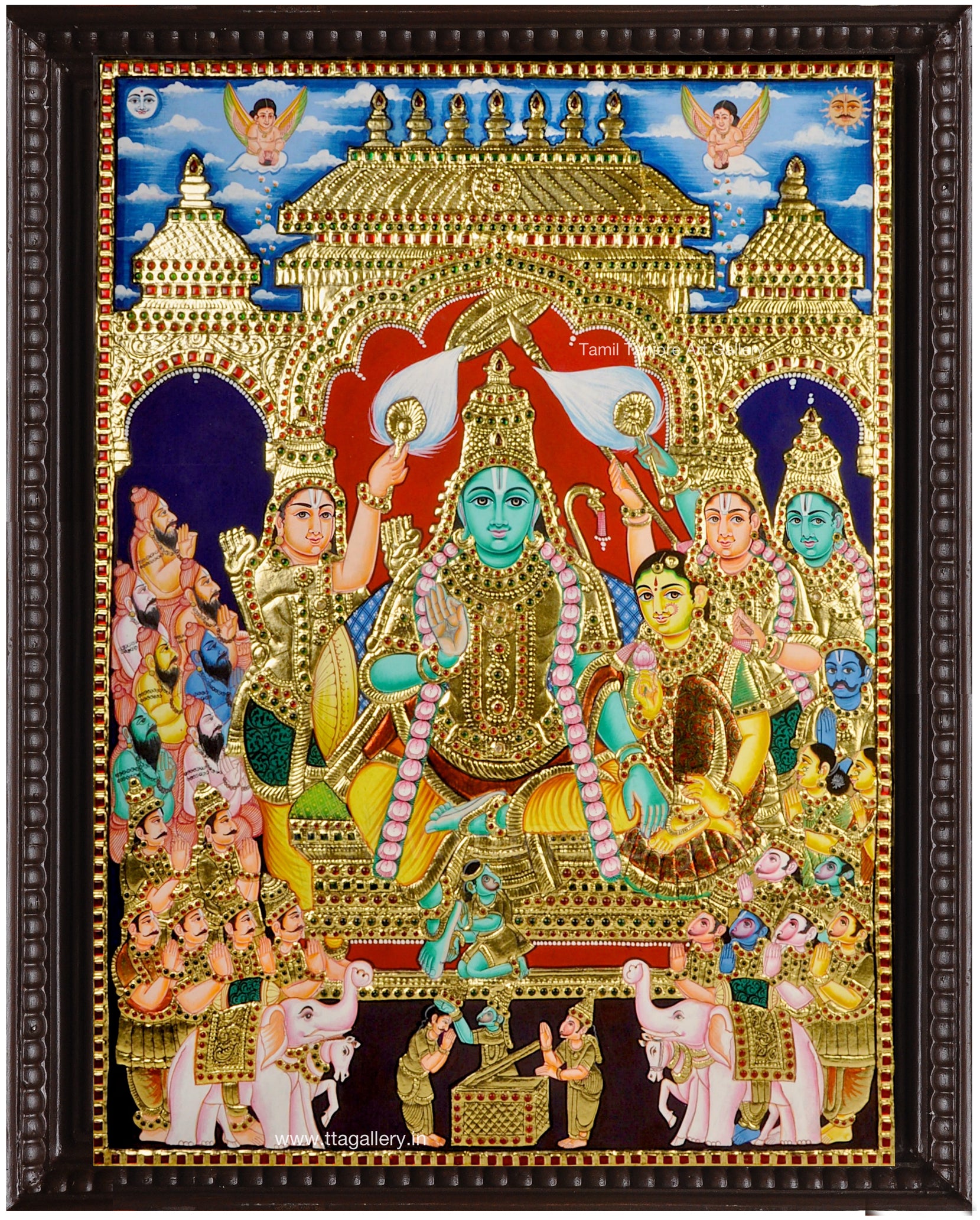 Ramar Pattabishegam Tanjore Painting