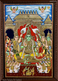 Ram Dharbar Smile Tanjore Painting