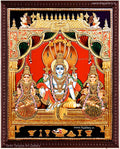 Ranganathar Blue Tanjore Painting