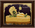Ranganathar Semi Embossed Tanjore Painting
