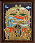 Ranganathar Blue Tanjore Painting