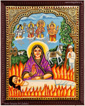 Rani Sati Dadi Tanjore Painting
