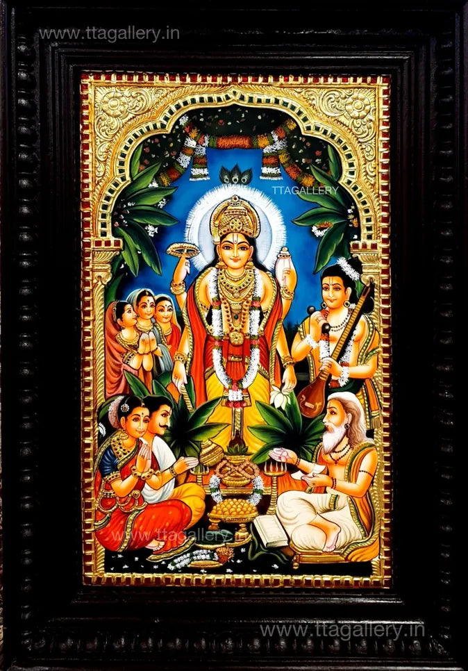 Vishnu Tanjore Painting