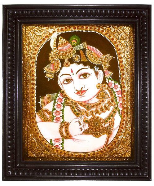 Krishna Portrait Tanjore Painting
