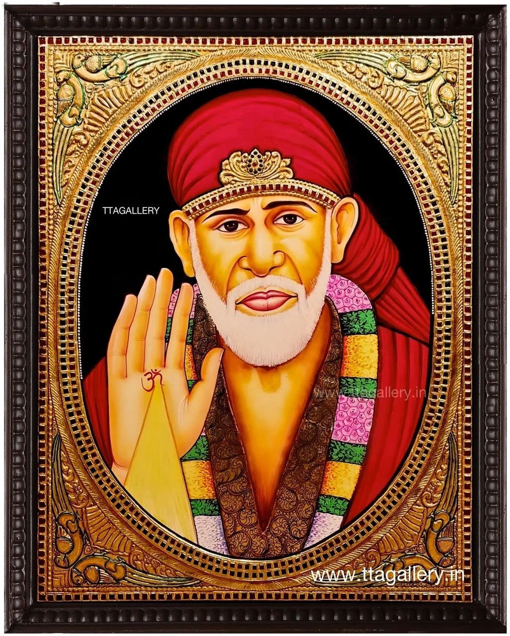 Saibaba Traditional Tanjore Painting