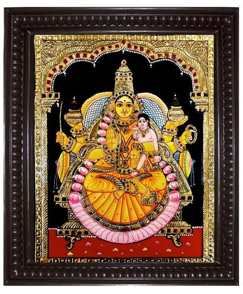Santhana Lakshmi Tanjore Painting