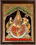 Saraswathi Red Tanjore Painting