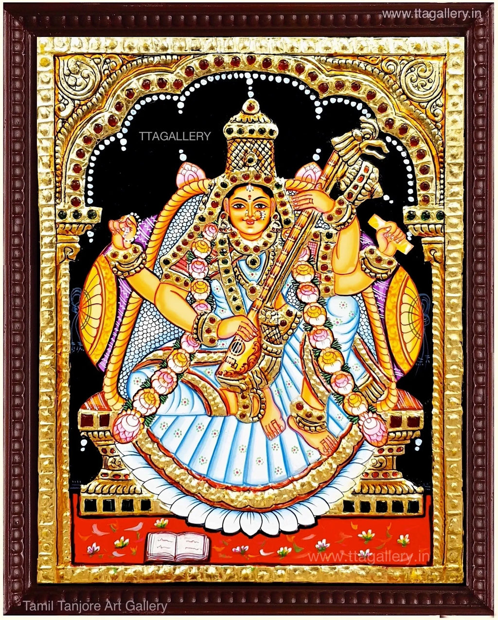 Saraswathi Tanjore Painting