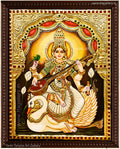 Devi Saraswathi Tanjore Painting