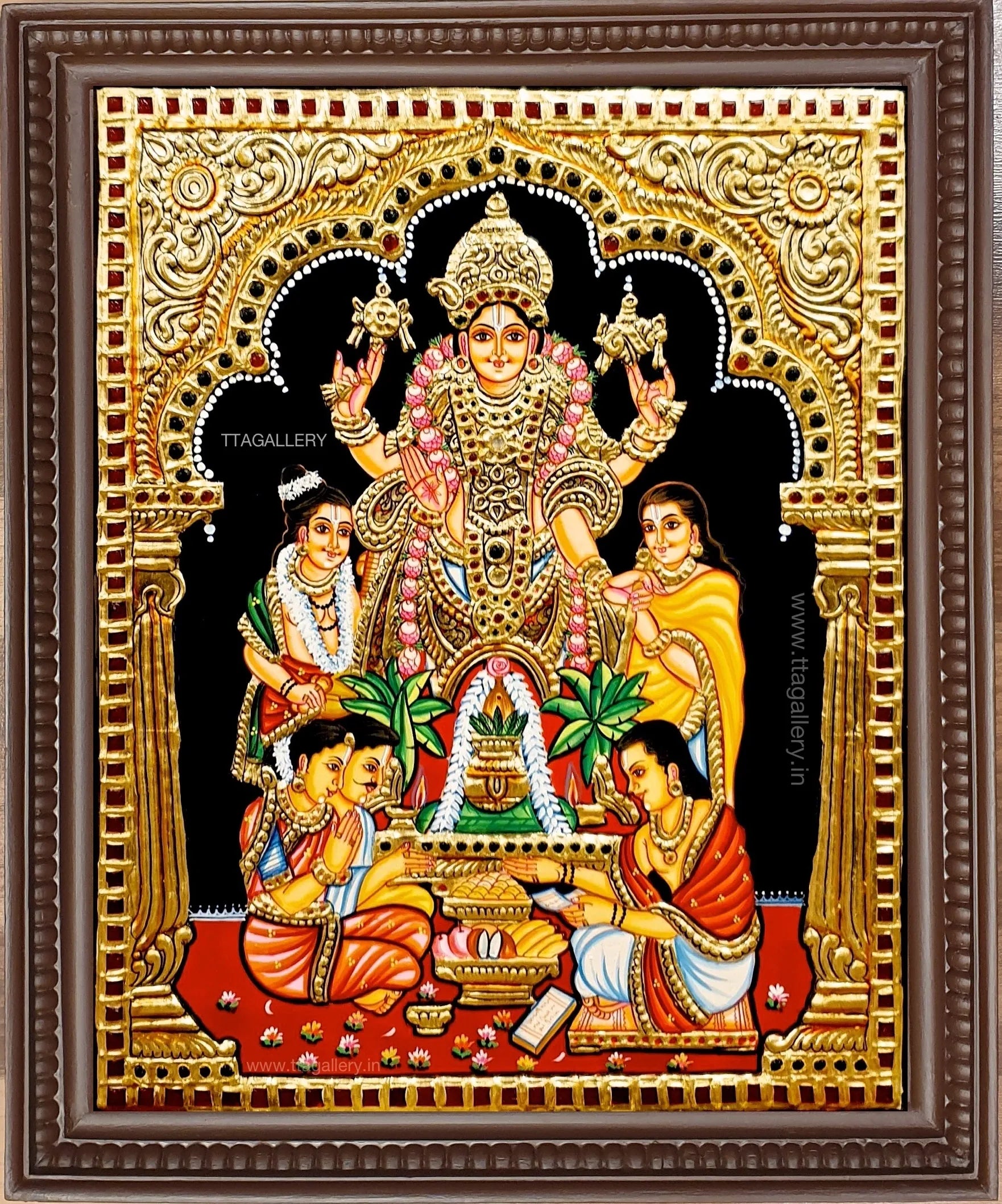 Sathyanarayana Tanjore Painting