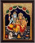 Shivan Family Tanjore Painting