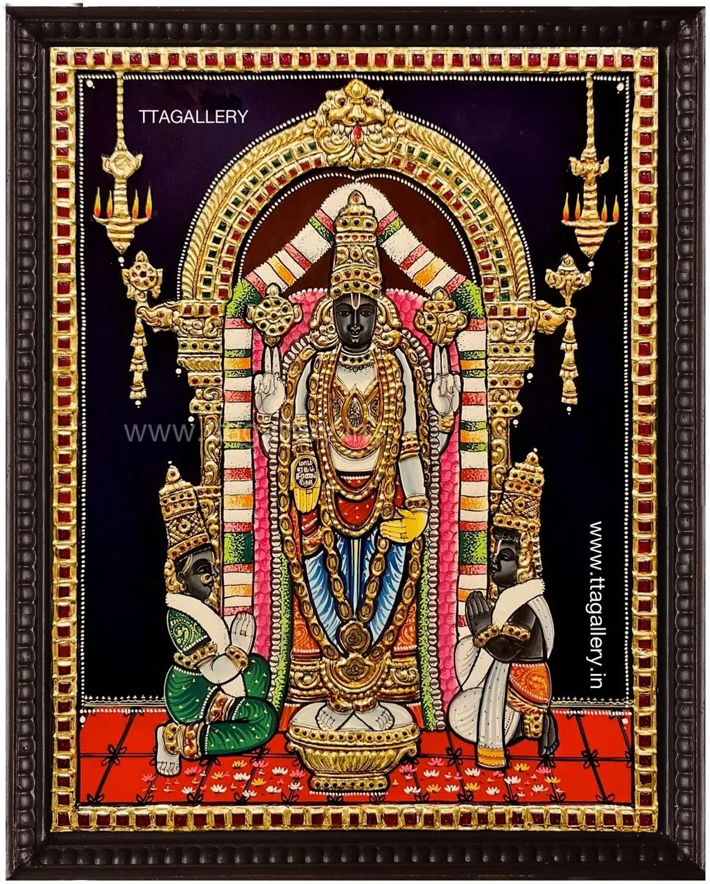 Oppiliappan Traditional Tanjore Painting