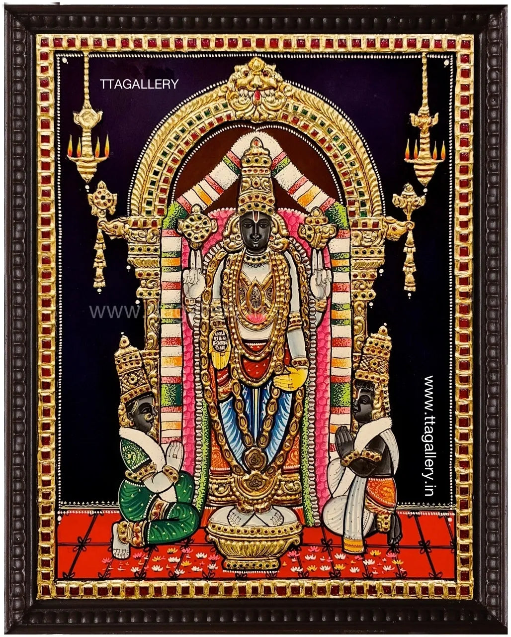 Oppiliappan Traditional Tanjore Painting