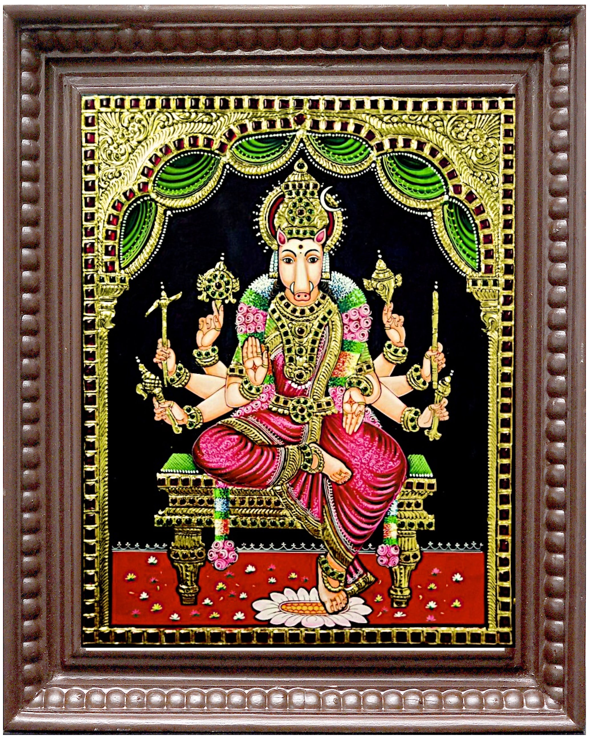 Varagi Amman Tanjore Painting