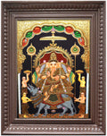 Ganesha Semi Tanjore Painting
