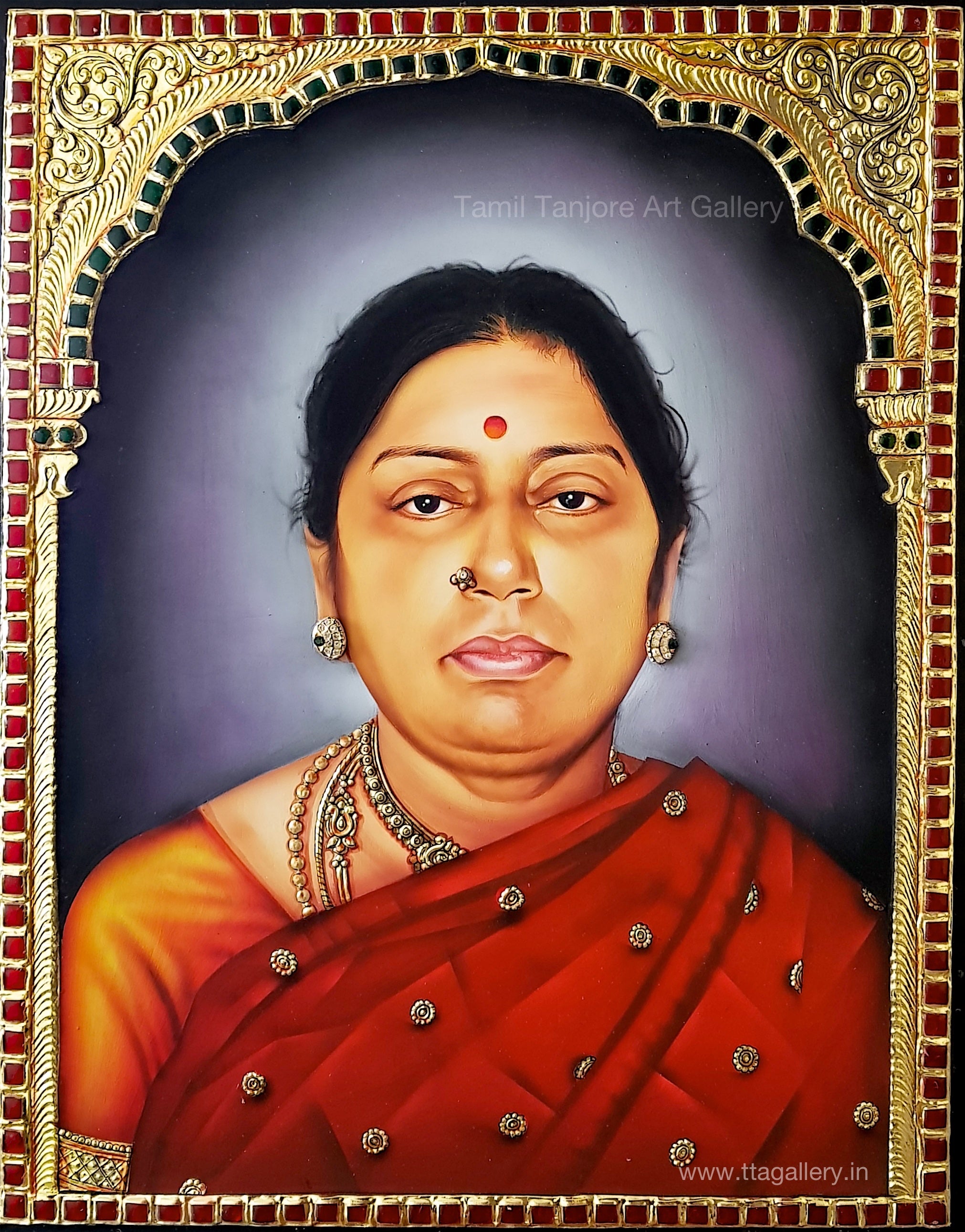 People Portrait 4 Tanjore Painting